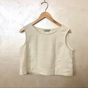 Elizabeth Suzann Hemp Petra Crop Ivory Twill S